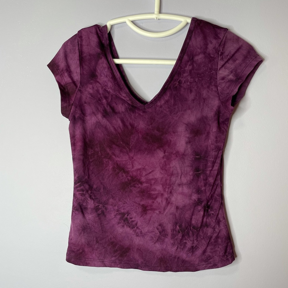 Tie dye crop tee